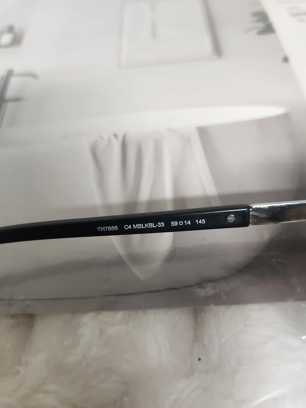 Tommy Hilfiger TH7886 Medium Size-59 Black Silver Grey Gradient C2 Unisex